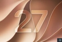 Apple publie iOS 27 bêta 6 pour les développeurs Illustration officielle d’iOS 27 avec chiffres tridimensionnels sur fond abstrait