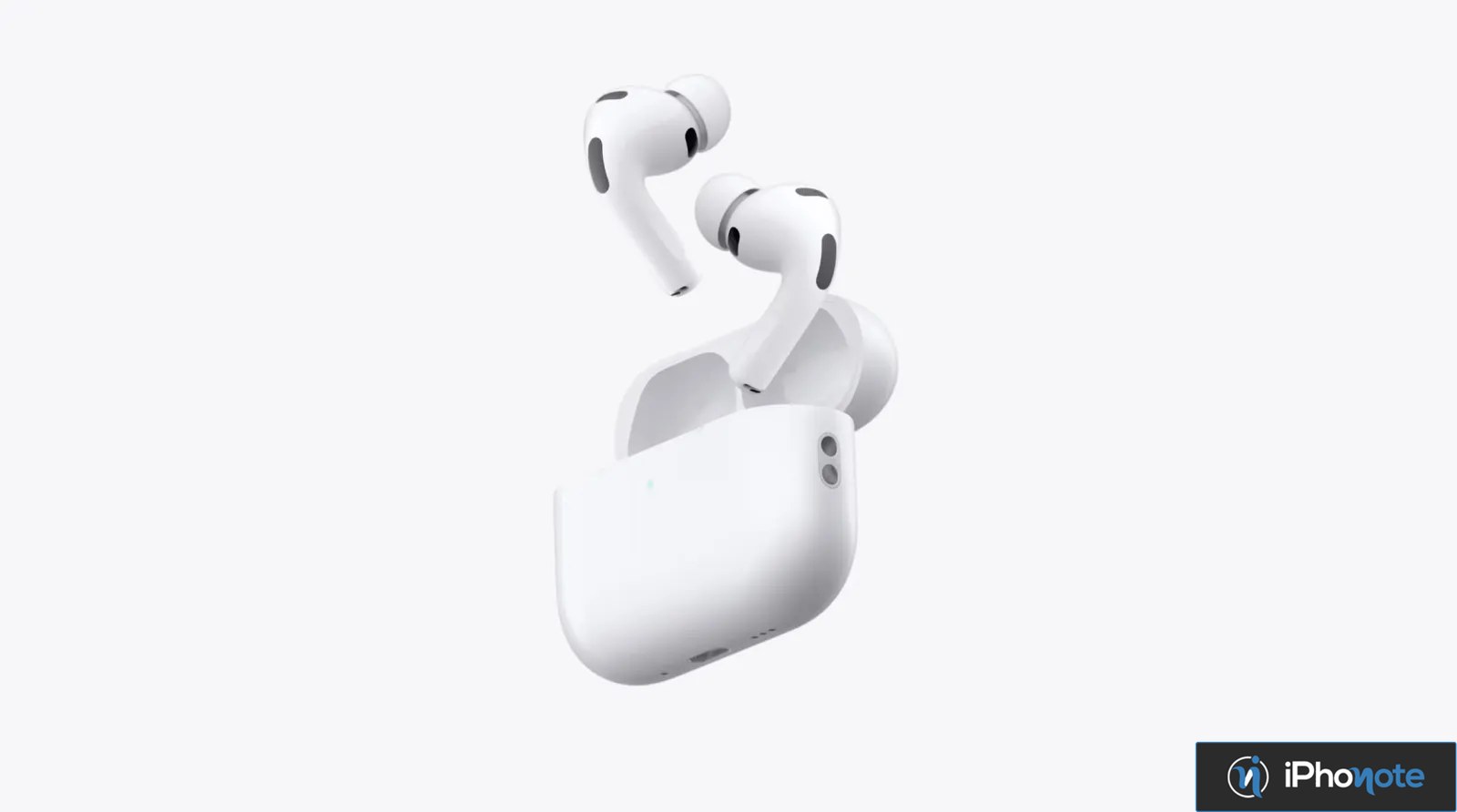 Écouteurs AirPods Pro blancs avec boîtier ouvert