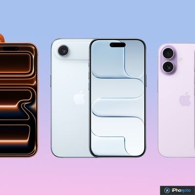 Plusieurs iPhone présentés côte à côte dans différentes couleurs