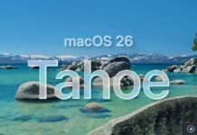 Apple prépare Tahoe 26.7 et Sequoia 15.8 avec deux RC Illustration de macOS Tahoe 26 sur fond de lac montagneux