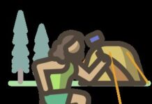 Apple Watch : le défi des parcs nationaux le 23 août Illustration d’un randonneur marchant avec un sac à dos