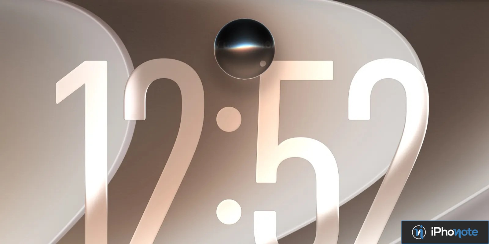 Illustration abstraite de l’intelligence artificielle Apple sur fond beige