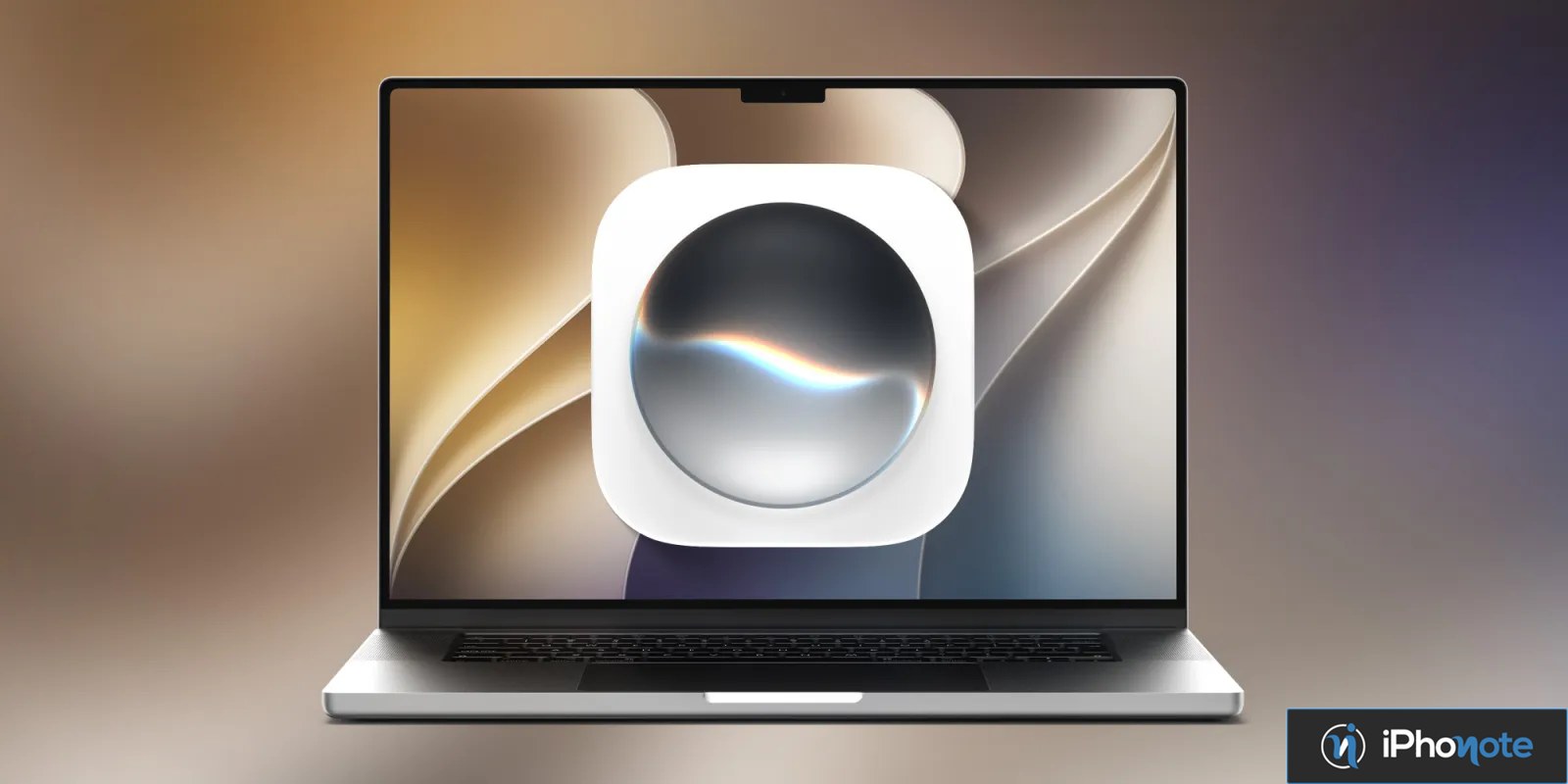 Ordinateur Mac présentant l’icône de l’application Siri