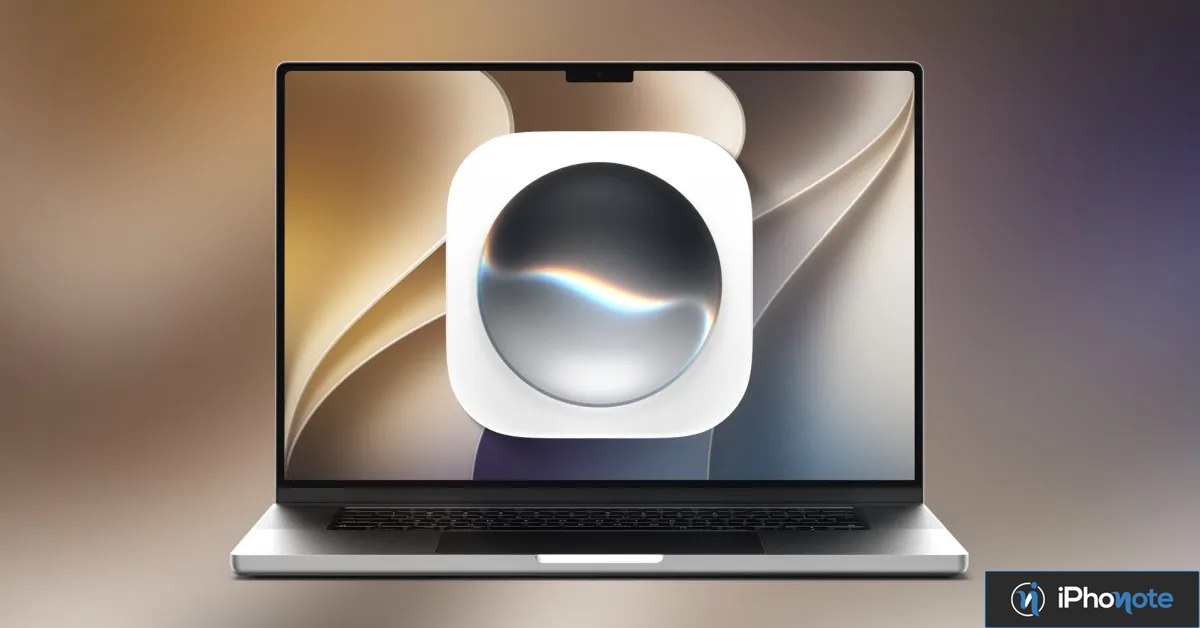 MacBook affichant l’icône de la nouvelle application Siri