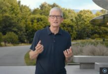 Apple demande le rejet du réexamen réclamé par le DOJ Tim Cook s’exprime devant le siège d’Apple à Cupertino